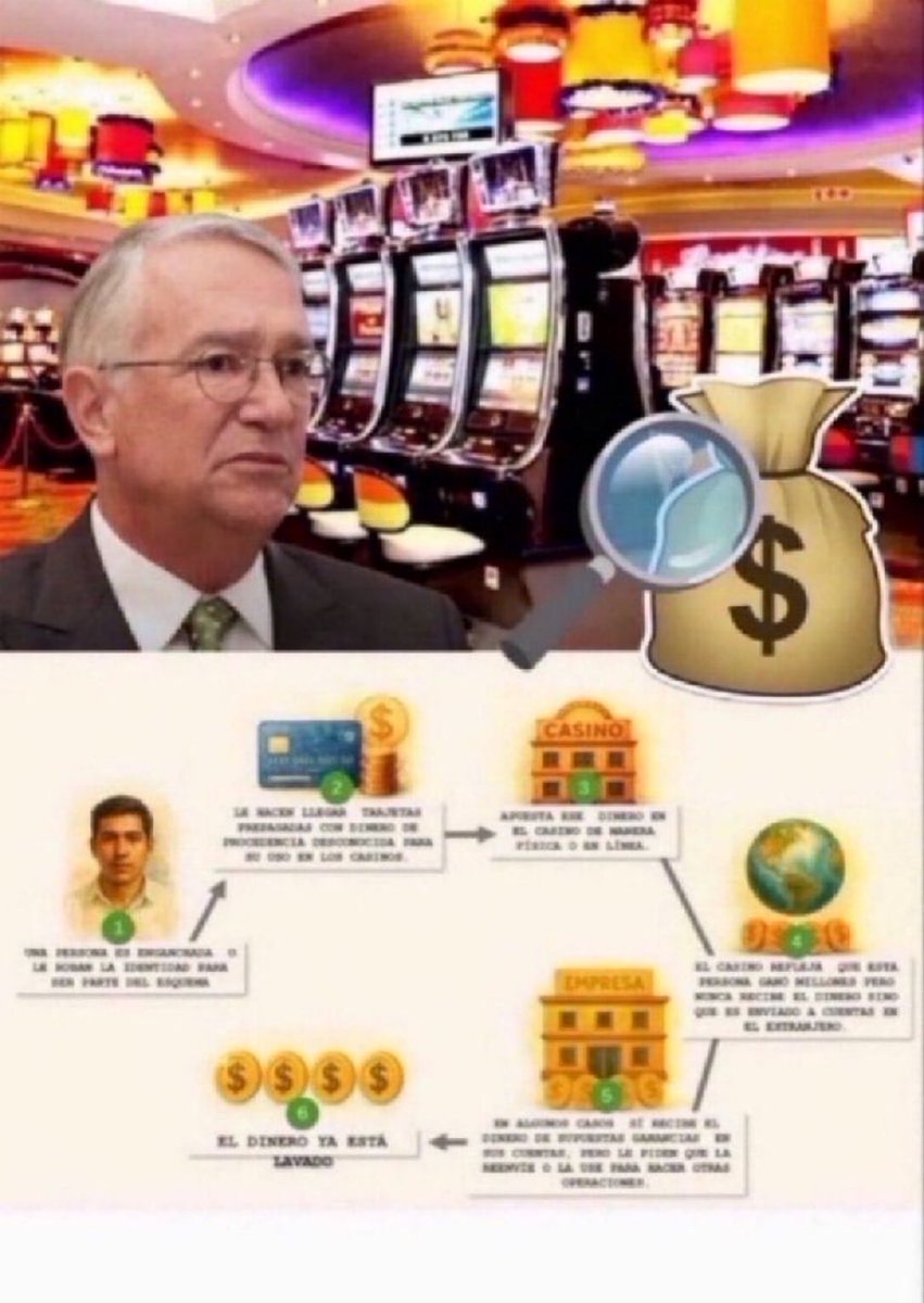 Jesus163429's tweet photo. @GuacamayanLeaks @LuisMZT2024 🚨 💸 La UIF y Hacienda investigan a Salinas Pliego por lavado de dinero en dos de sus casinos 🎰

Usaban identidades falsas y transferencias millonarias para ocultar recursos ilícitos 💰

La gran pregunta es: ¿a quién le lava dinero Ricardo Salinas Pliego? 🤔🇲🇽

@juncalssolano https://t.co/uxXZjTQ1Jo