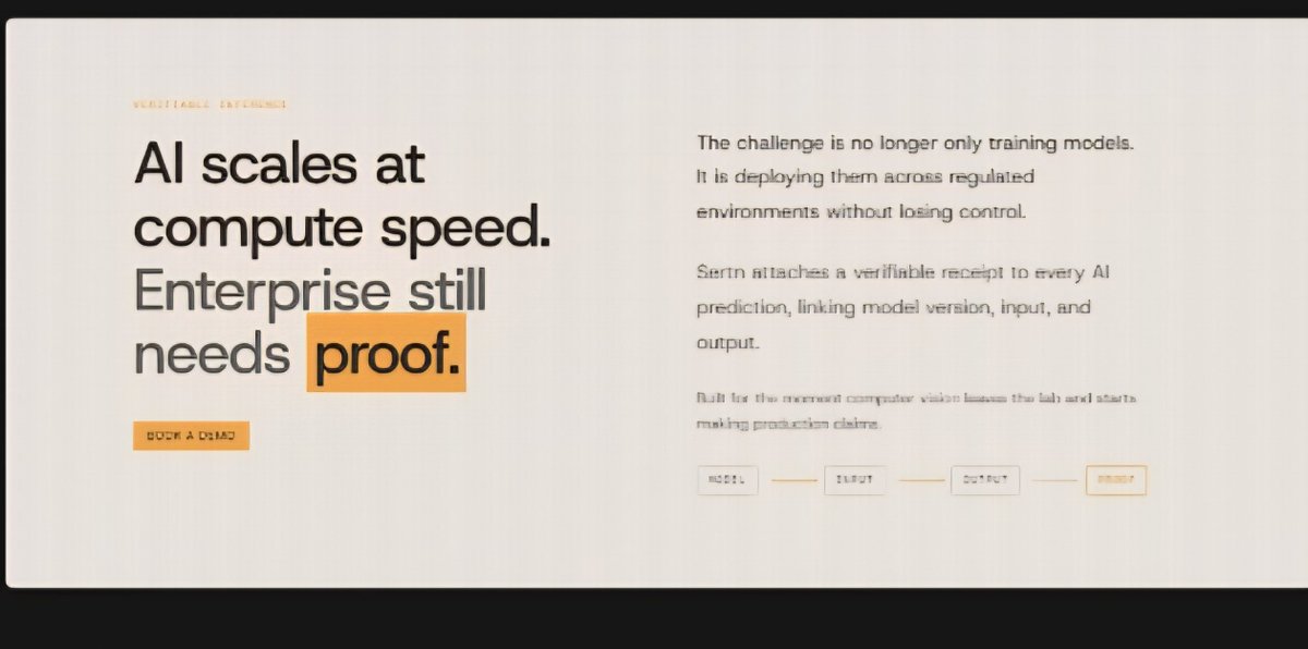 Lupess7626_'s tweet photo. Detection isn’t enough. @SertnAI adds proof to every vision prediction, giving enterprises audit-ready evidence for compliance. #SertnAI #ComputerVision #VerifiableAI #ProofOfInference #AI https://t.co/68uj1qDoad