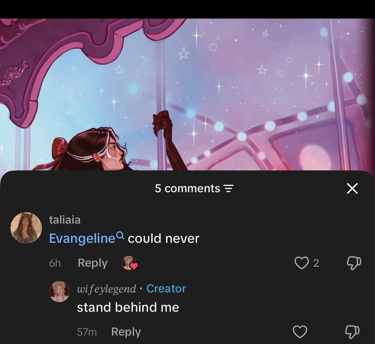 coraforstories's tweet photo. “Dragna sisters putting themselves before their men>>>” “Evangeline could never”

the Evangeline hate that has come from this novella has been INSANE, like hate her all you want but she remains the best, most perfect and sweetest girl ever https://t.co/65Q5LW11XC
