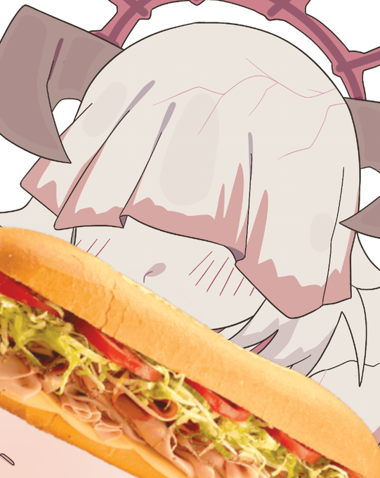 Tretuahissobac's tweet photo. I wonder how long would it take for pwie to finish this sandvich https://t.co/kR93lhRtWa