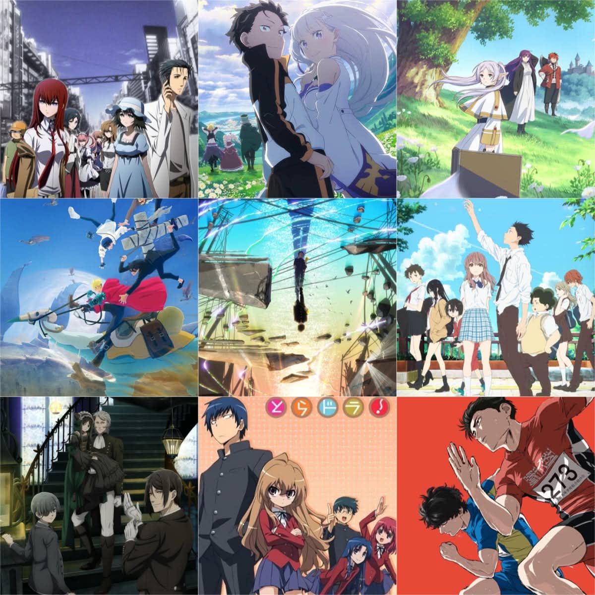 Masteryssb's tweet photo. Additionally, here's an old 3x3 of animes I made. They didn't really shape me, more of they just kinda describe what kind of stuff I like haha https://t.co/ptQQ5i5LvB