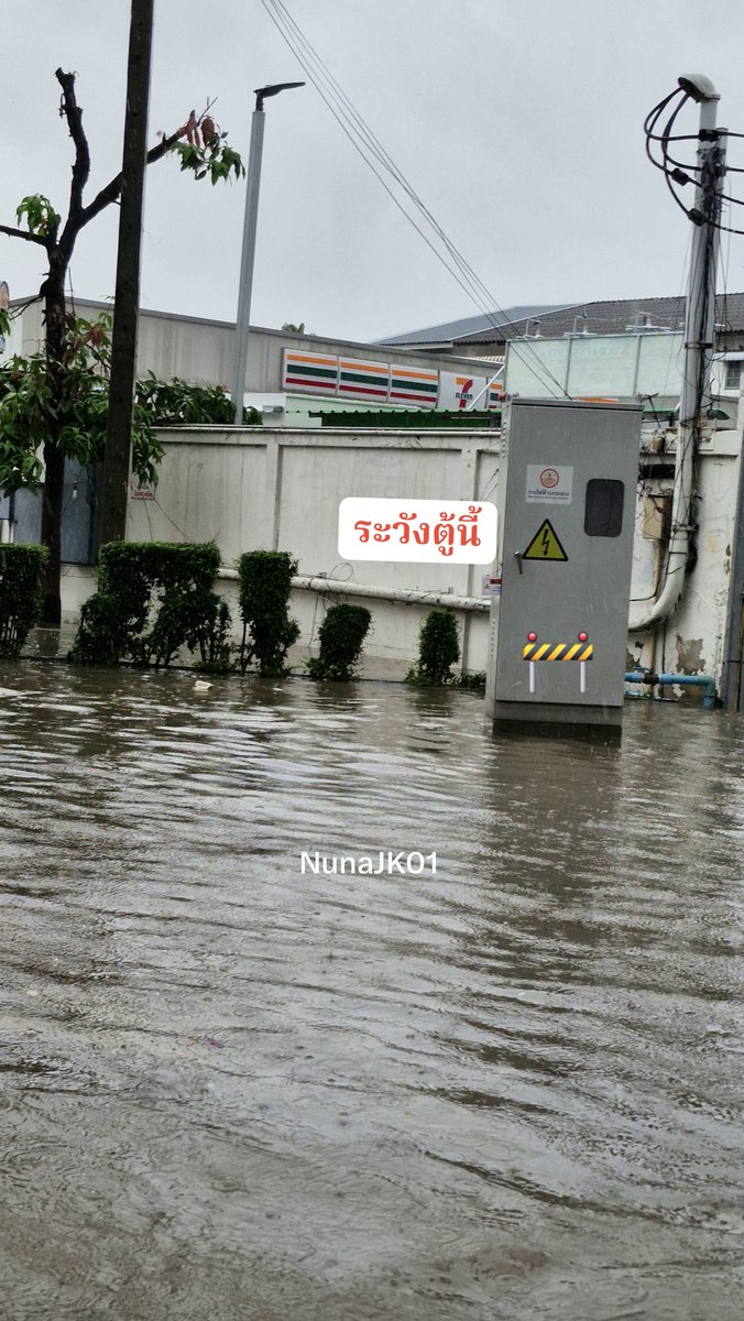 NunaJK01's tweet photo. เหี้ยมากกกก ไฟรั่วตรงตู้เก็บสายริมถนนใกล้กับ 7-11 มีลุงแกเตือนอย่าเดินไปใกล้มันมีกระแสไฟอันตราย เราก็เลี่ยงตู้ที่1 ได้ แต่รู้สึกว่ามีกระแสไฟแปร๊บๆ จริง เลยเลี่ยง พอมาใกล้ตู้ที่2 เราเดินขึ้นขอบปูน เห็นมีน้องผู้ชายเดินไป7-11 ไม่มีทีท่าอะไร เดินชิลไป เราก็คิดว่าคงไม่มีกระแสไฟ ที่ไหนได้พอเราลงเดินรู้สึกได้ถึงกระแสไฟแปร๊บๆ รู้สึกถึงคลื่นไฟดูดที่ตัว ดีที่ไฟดูดไม่แรงมาก เลยรอดมาได้ ก็บอกคนหน้า 7-11 ให้ระวังไฟดูดตรงตู้ เค้าบอกต่อกัน  สักพักก็มีคนมาช่วยบอกว่าต้องเดินไปทางไหน 2 คน จิตอาสากันเอง ชาวบ้านช่วยกันเอง ต่อไปไม่เอาแล้วกลัวมาก เสี่ยงต่อชีวิตมาก ที่ออกไปเพราะไม่มีไรกิน น้ำก็ท่วมเยอะ คนออกไปตุนของเยอะมาก ขอบคุณจิตอาสา 2 ท่าน ชุดดำ กับชุดส้ม ที่ช่วยบอกทางมากๆ กราบ🙏🙏🙏
#น้ำท่วม
#น้ำท่วมกรุงเทพ
#ฝนตกหนัก 
#พยากรณ์อากาศ