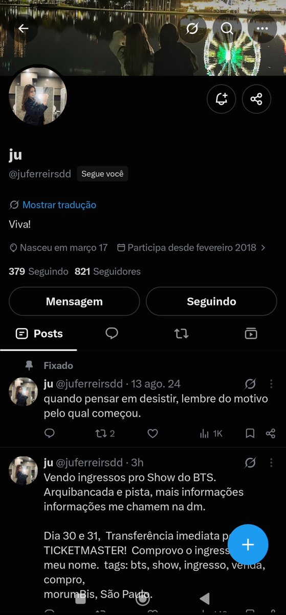moniverse0's tweet photo. Tomem muito cuidado!!! Essa pessoa está tentando dar golpe
É um homem, não uma mulher 
denunciem!!!!!!! https://t.co/DcSBdg0oTQ
