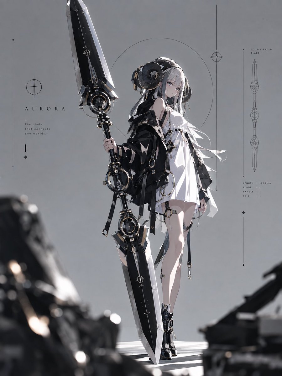 NanameNanameumh's tweet photo. 双刃

アニメなどに度々出てくる“ツインブレード"(正式名称不明）。
AIはなかなか正確に描いてくれないので苦労しました・・・
完全に自己満足の絵です https://t.co/U4GfN2C9By