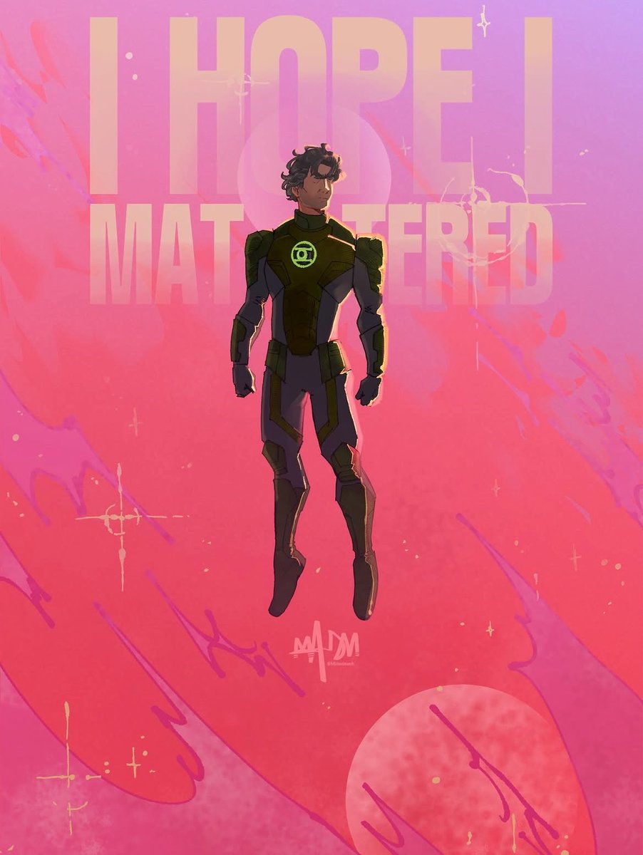 LanternUpdates's tweet photo. “I hope I mattered.” ✨🟢

LANTERNS art by michaelmacch on Instagram https://t.co/gfq9nbRg01
