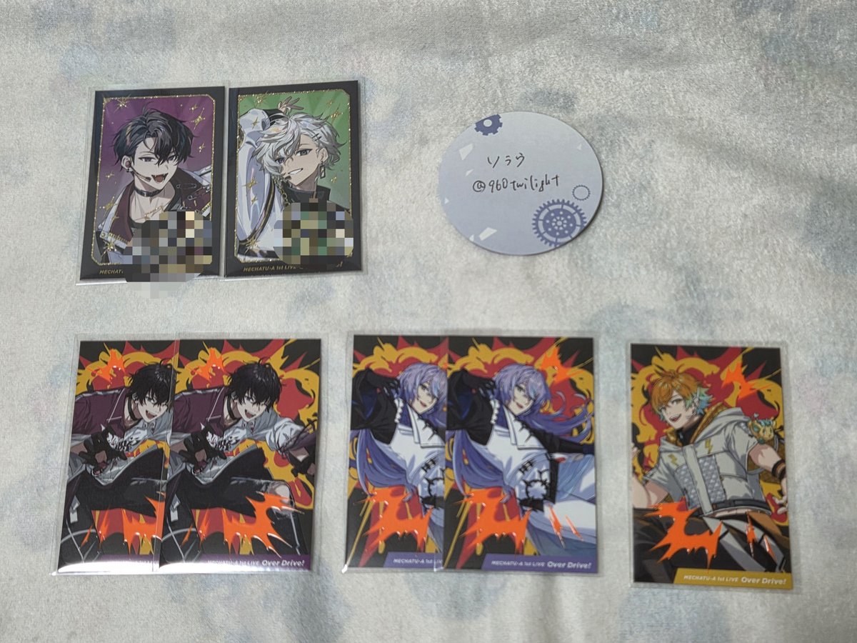 960twilight's tweet photo. 【交換】にじさんじ MECHATU-A 1st LIVE Over Drive!  ランダムカード Oriens Dytica

譲：画像1
求：画像2（♥＞⭐️）

郵送でのお取引のみ。
同種交換で探しています。
検索からでも気軽にお声掛けください。 https://t.co/f6sXXRqGWy