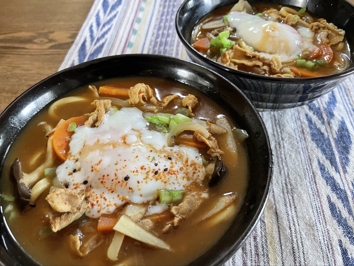 mr_spice's tweet photo. 月見咖哩饂飩 https://t.co/BaacFsgsnz