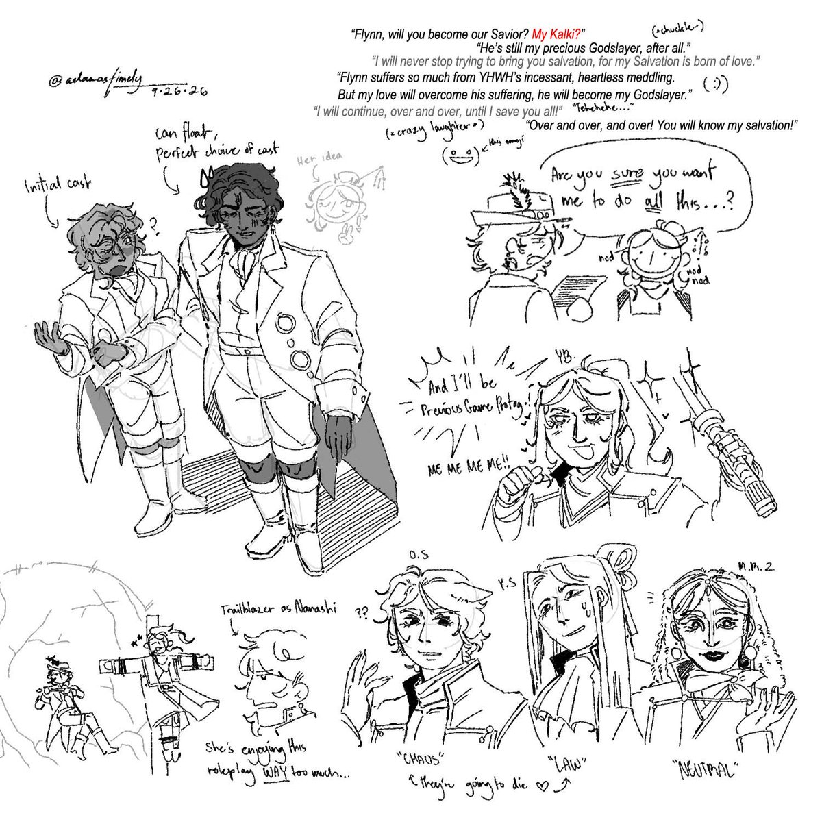 AdamasTimely's tweet photo. [ admin draws… diamond? ft. yabuli, oswaldo, yan shiluo, mrz, caelus, and aventurine ]

is this technically hsr x smt ? part?? 3.5 ?? https://t.co/v72Ovr9Bl4