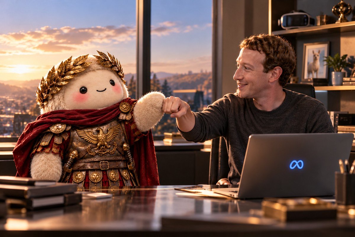 MuseusMaximus's tweet photo. POV: Emperor $MUSEUS walks into Meta HQ and fist-bumps the timeline. 👑🐾

@finkd @Muse @elonmusk @Meta https://t.co/a0ia7apb6t