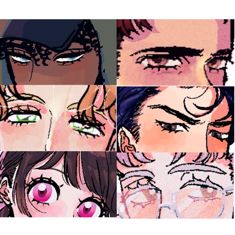 M_parira's tweet photo. 今まで描いたやつ、お目目集👀
#絵柄が好みって人にフォローされたい
#イラストㅤㅤㅤ 
#秋の創作クラスタフォロー祭り https://t.co/b4AzKFaVnx