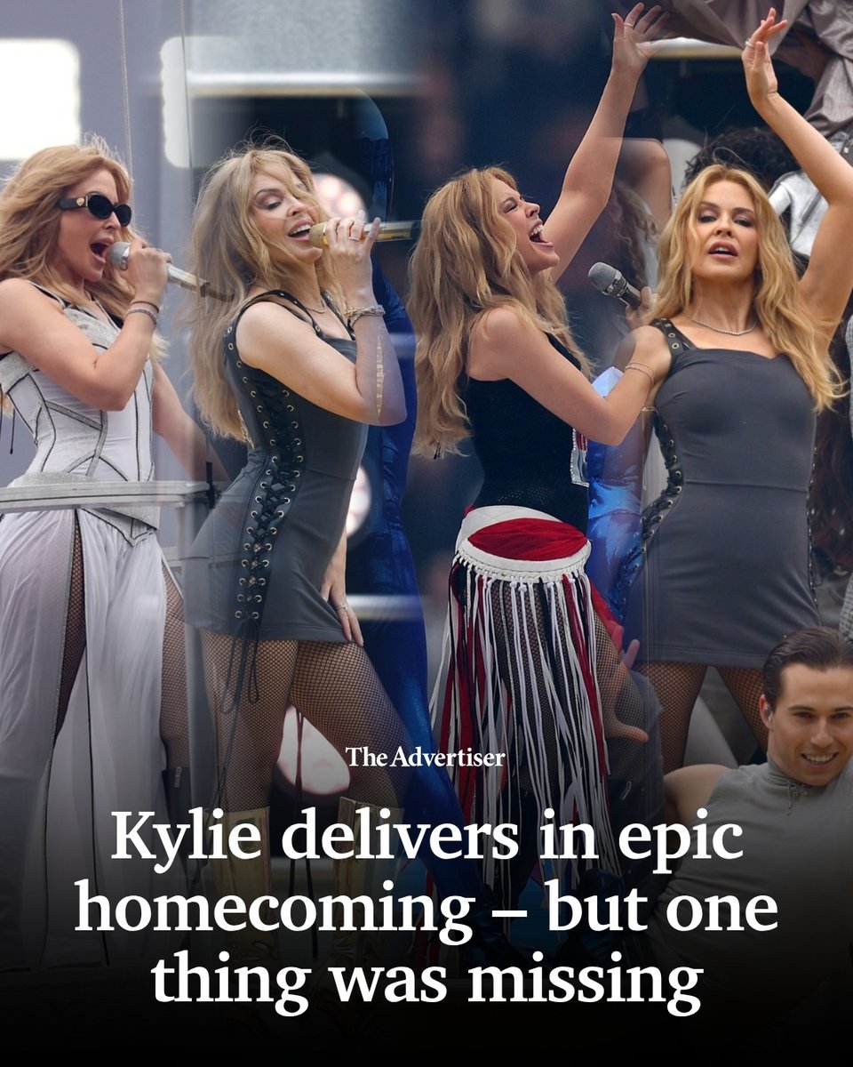 theTiser's tweet photo. 🔥🪩 Australia waited decades for Kylie Minogue’s AFL Grand Final performance – and the most-anticipated pre-game show of all time lived up to the hype, even if it wasn’t a complete home run. 🔗 DETAILS: https://t.co/0dnMtUzrJr https://t.co/9nTZHjrckf