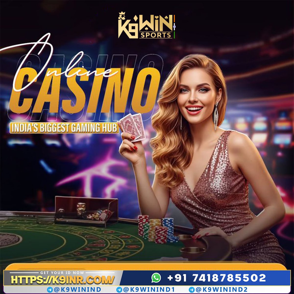 k9winindia0036's tweet photo. 🎰 Ready for a New Gaming Experience?
Step into the excitement with K9WIN Sports and explore a variety of online games from the comfort of your phone.
🎮 Multiple games to explore
📱 Mobile-friendly experience
🔞 18+ only — Play responsibly.
#OnlineGaming #CasinoGames https://t.co/9iGLQf5mXq