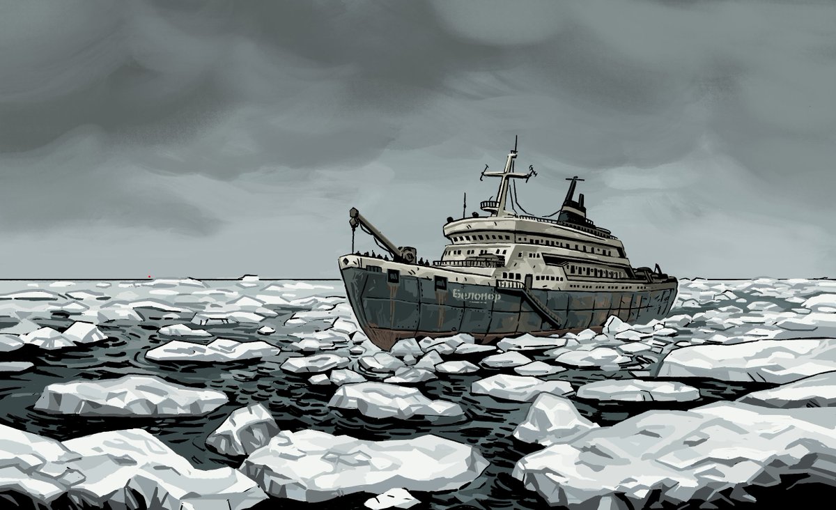 tuumenn's tweet photo. The Byelomorye
A ship from the short horror comic "Moryana Expedition"

#comicbookart #Ship #Indiecomics https://t.co/tAEDSq2E8r