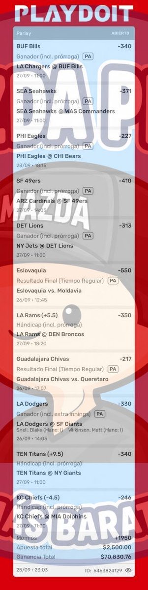 mazdapicks's tweet photo. KOALA PICKS 🐨⚾️🏈

BOMBA 💣 🔥 

CANAL FREE 👉🏻 https://t.co/LRkphUq3cB

INFO ➡️ https://t.co/aK0hxAyrdj

SÚPER PROMOCIÓN 💥

🚨 GRUPO PREMIUM LO QUE RESTA DE SEPTIEMBRE Y TODO OCTUBRE - $2️⃣5️⃣0️⃣PESOS MEXICANOS
➖➖➖➖➖➖➖➖➖➖➖➖➖ 
SÚPER PRECIO DE REGALO 🎁 https://t.co/AxZM9gP8jH