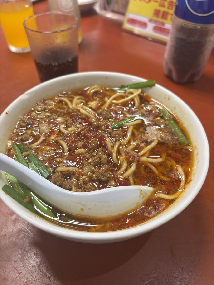 namacyannn's tweet photo. 人生初の味仙！！
今まで食べたラーメンで一番辛かった🔥
途中、舌が麻痺して頼んだのちょっと後悔した😅 https://t.co/3n98M2V047