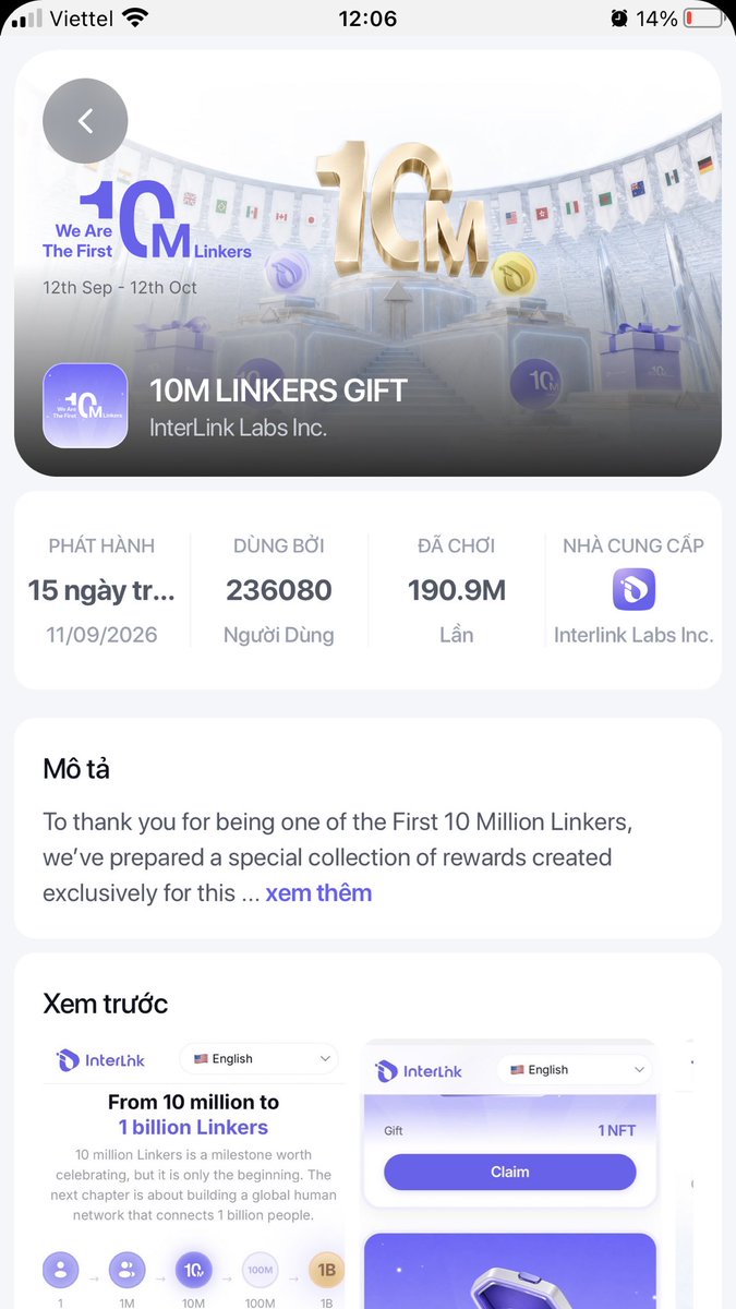 Nrys1111's tweet photo. Hàng triệu Linker đang cùng tham gia lễ kỷ niệm 1 ITL Club!

 Thao tác check-in avatar đơn giản không chỉ giúp bạn khẳng định bản sắc trong cộng đồng InterLink mà còn mang đến cơ hội nhận giải thưởng hấp dẫn. 

Tham gia cùng anh em ngay! https://t.co/8PHmLJigrg