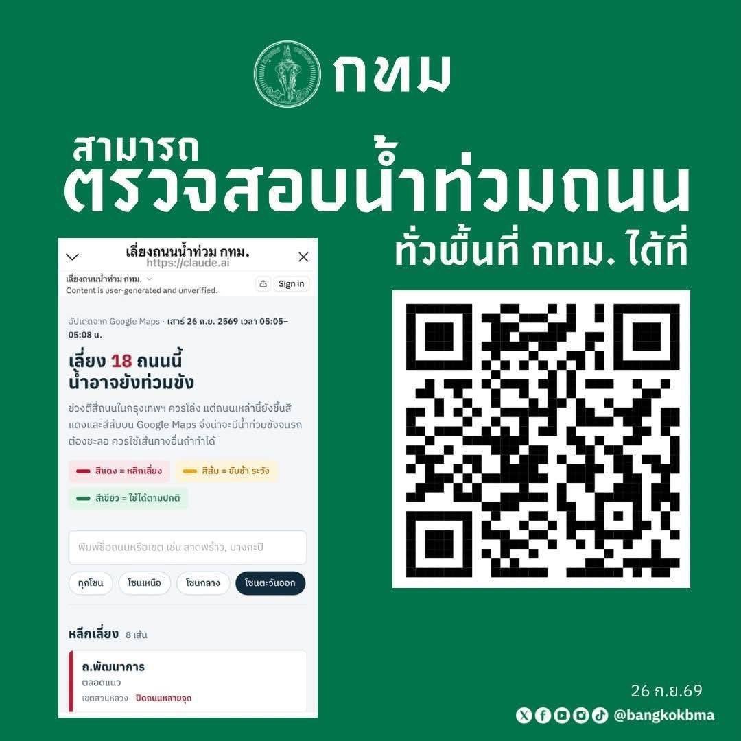 BossOfficialFC's tweet photo. 📣 พี่ ๆ ค้าบบ บอสออฟรบกวนพี่ ๆ ช่วยกันแชร์ข้อมูงข้างต้นนี้ให้กับเพื่อน ๆ พี่ ๆ กันด้วยน้าา 

#น้ำท่วม

เช็คสถานการณ์น้ำท่วมตอนนี้
https://t.co/vZyTCBooBj

กล้องวงจรปิดเช็คน้ำท่วมในจุดไหนบ้าง
https://t.co/1xdio7Rx2Z

ขอให้สถานการณ์ดีขึ้นโดยเร็วและขอให้ทุกคนปลอดภัยนะคะ🙏🏻🍀 https://t.co/ms9c5Vjgih
