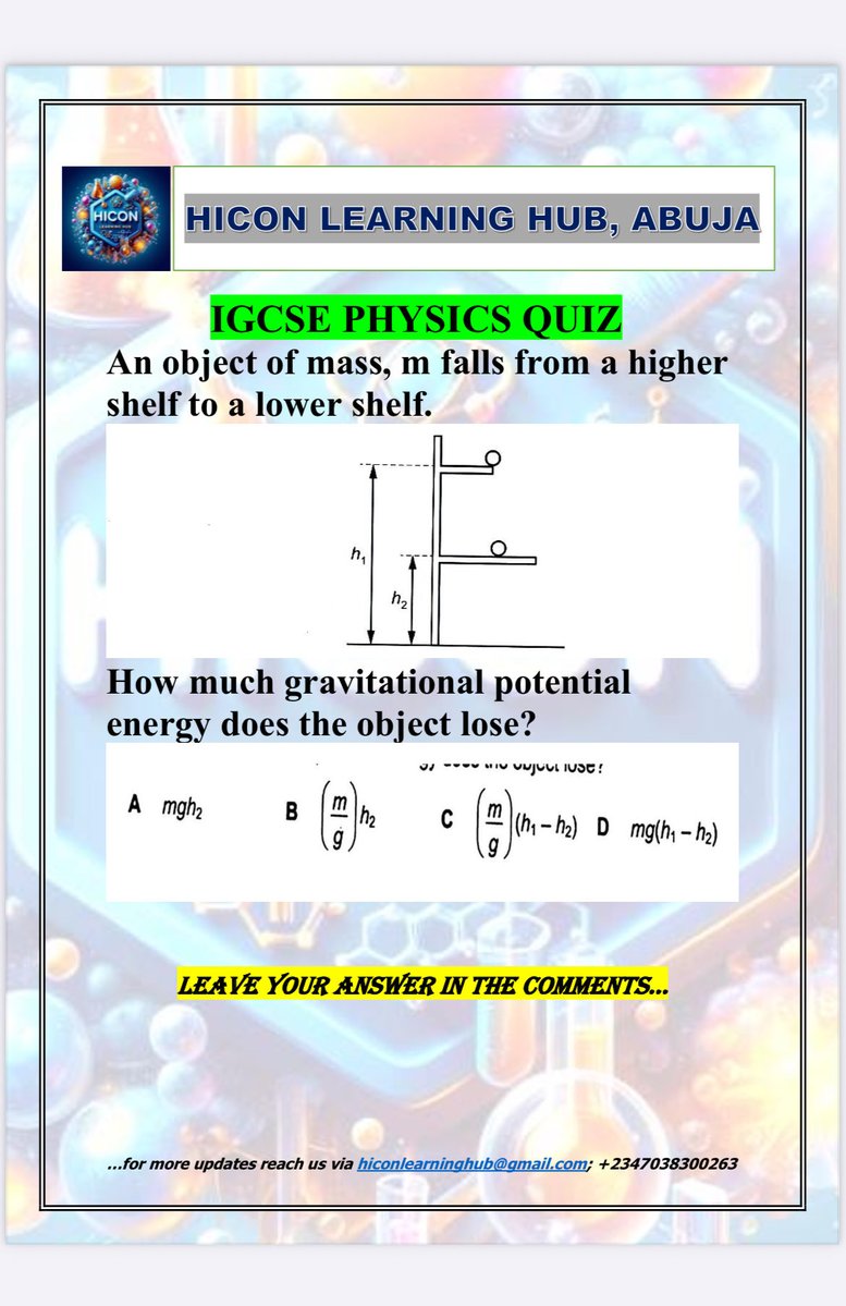 hiconlearnhub's tweet photo. IGCSE Physics: This Object Falls... How Much Energy Does It LOSE? Most Students Fail!
#igcse
#gcse
#igcsephysics https://t.co/xHjlFBaj53