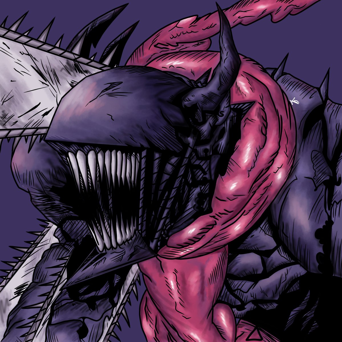 Aarnis3x's tweet photo. El mismo dibujo de cheinsowman pero a color 🦐🦐🦐 https://t.co/4x7ksvW2f0