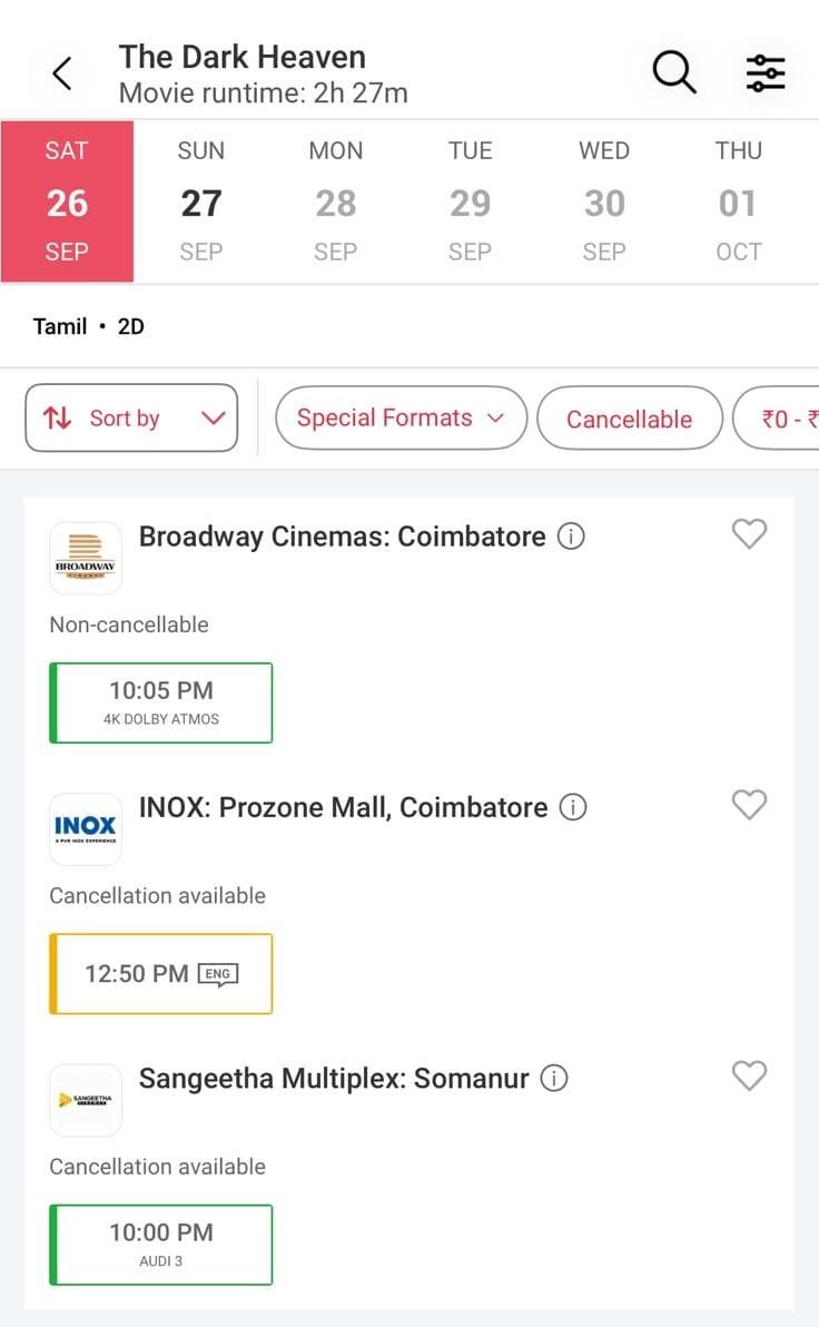 PROSakthiSaran's tweet photo. HOUSEFULL SUCCESS #TheDarkHeaven is running successfully with Housefull shows across theatres in Chennai, Coimbatore and Tirunelveli! 🎬

The tremendous response and overwhelming support from the audience are truly heartwarming. 

@its_Sidhu__ @balajibmass @PROSakthiSaran https://t.co/xKs6JvJWdD