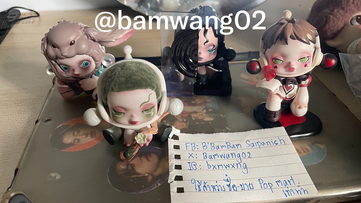 Bamwang02's tweet photo. หมดนี่ให้3,500บาทนะคะ ได้ซีเครดyou found me ไปคือคุ้มแล้ว 

You found me ซีเครด

(ตัวฟิกเกอร์ไม่มีการ์ดกับกล่อง ที่เหลือมีหมด)

สอบถามเพิ่มเติมเดมมาได้เลยยยย
#popmart #ตลาดนัดpopmart #skullpanda #dimoo #กล่องจุ่ม #โล๊ะของ https://t.co/MRNkl3De8j