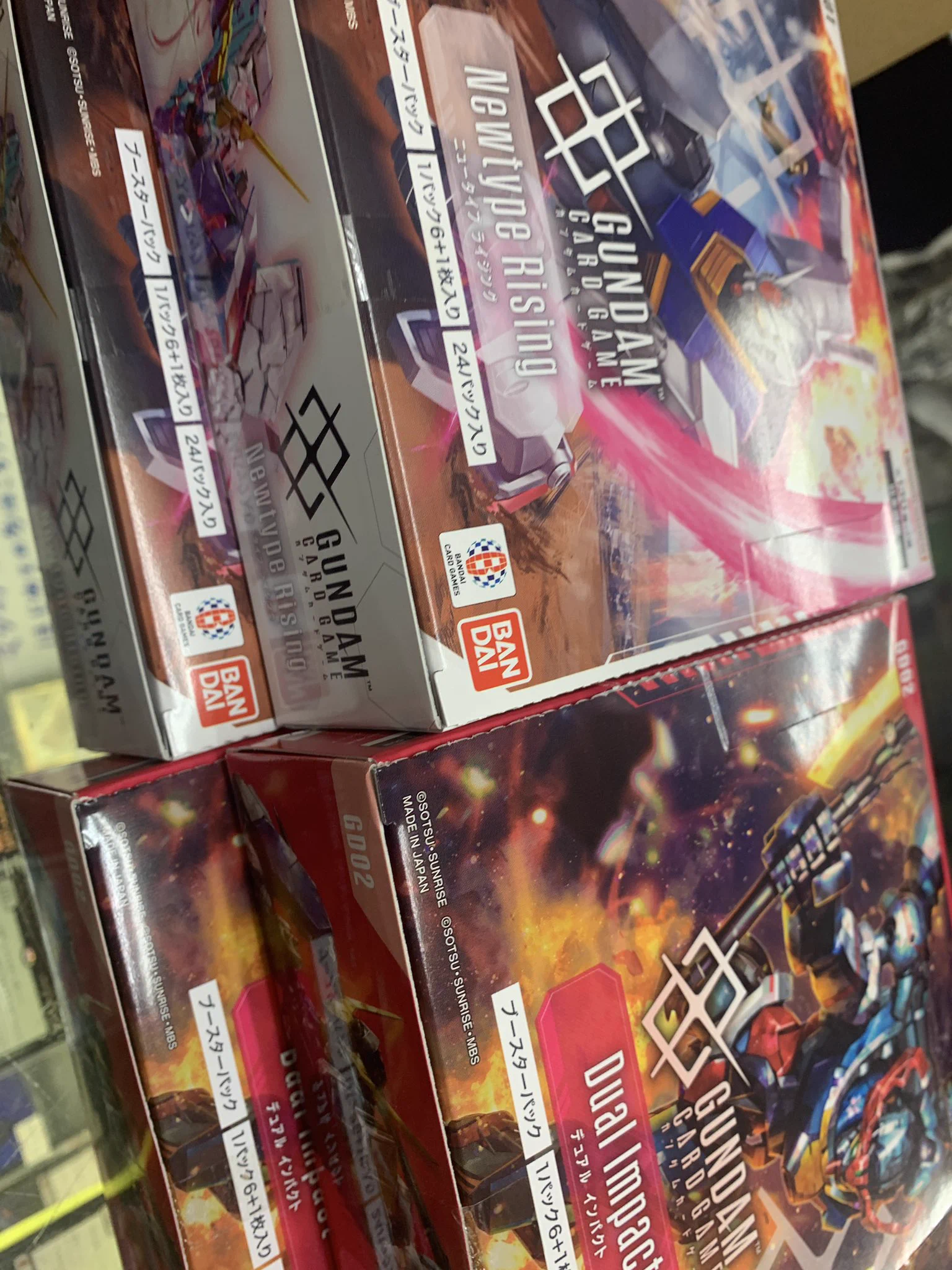 新品未開封　ガンダム　デュアルインパクト　ニュータイプライジング　テープ付き カードゲームショップ りらい on X: 