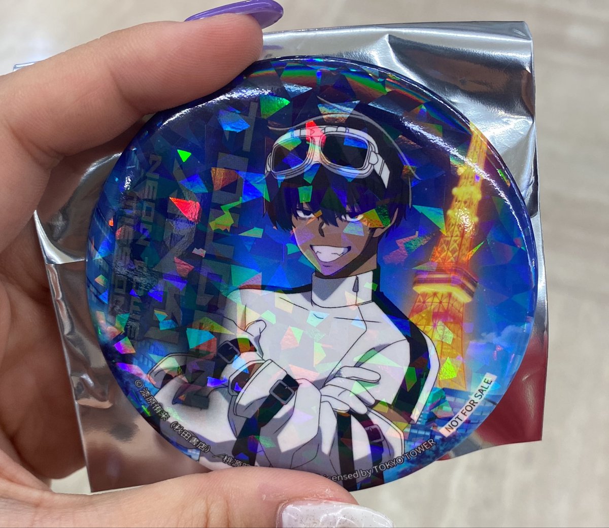 myoriri_'s tweet photo. 【桃源暗鬼】東京タワー 特典缶バッジ

譲) 桜介

求) 月詠＞唾切

只今、東京タワー🗼にいます。

 #桃源暗鬼交換  #桃源暗鬼 https://t.co/7BGmUSpeyY