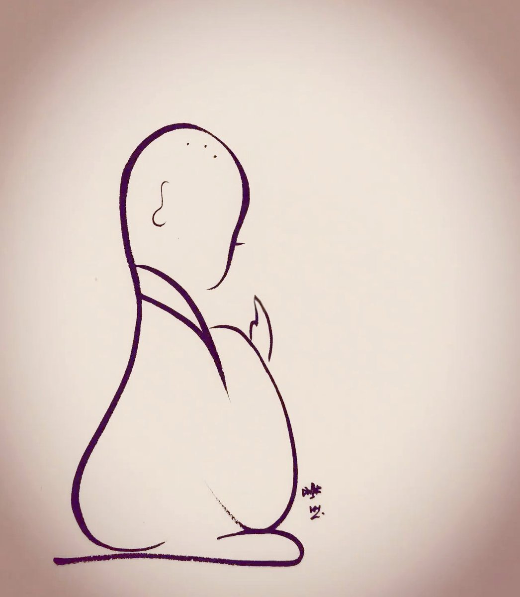 MaymeArton's tweet photo. Today’s art vibe: lost in a minimalist ink sketch at the pop-up studio—soft lines, quiet stories, pure magic. #ArtAndCoffee， https://t.co/oWx0Dqc610