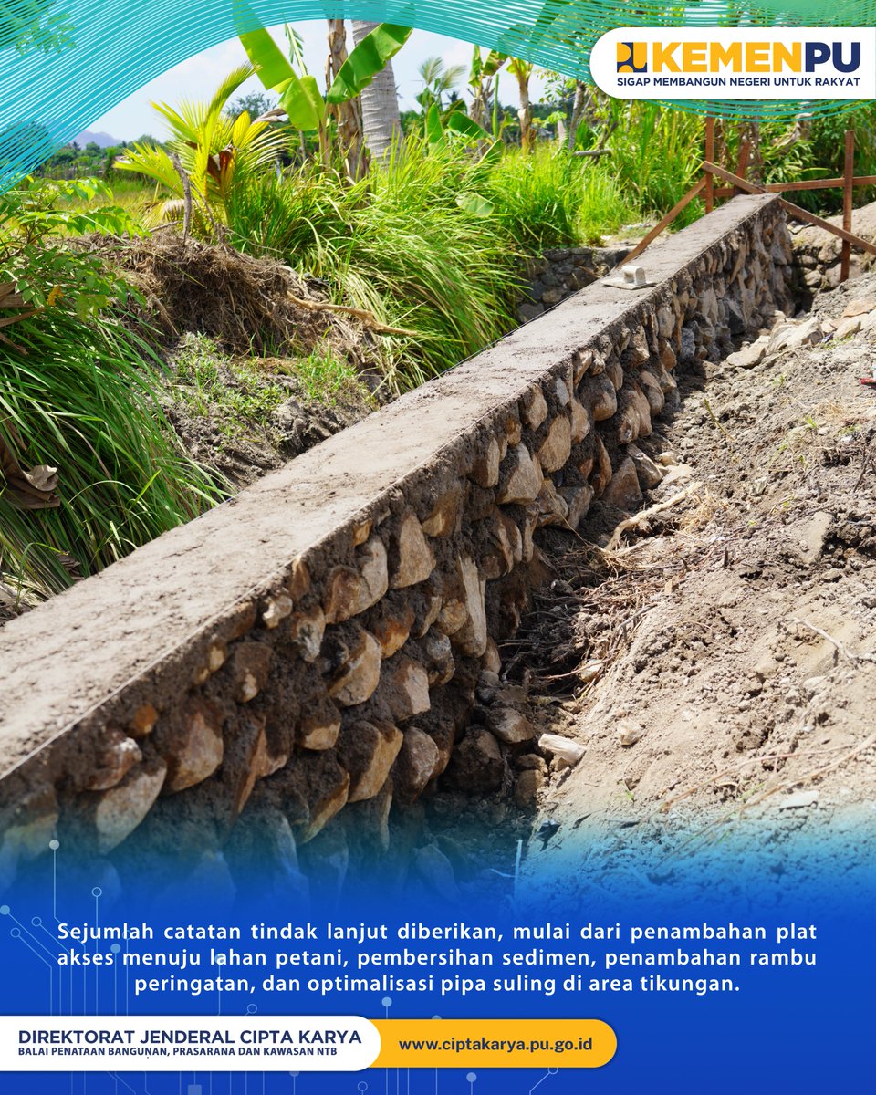 BPBPKNTB's tweet photo. Kepala BPBPK NTB memastikan pelaksanaan PISEW TA. 2026 di Kecamatan Moyo Utara, Kabupaten Sumbawa memenuhi aspek kualitas, ketepatan pelaksanaan, serta memberikan manfaat optimal bagi masyarakat.
.
.
.
#kementerianpu
#ditjenciptakarya
#1ck1
#sigapmembangunnegeriuntukrakyat
#pu608 https://t.co/kc2aGKQIV9