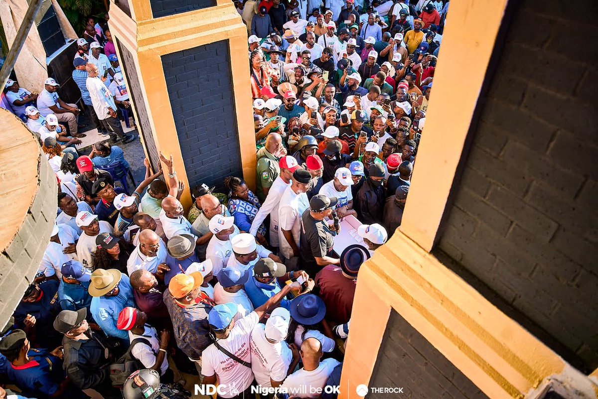 PeterObi's tweet photo. MY VISIT TO DELTA STATE

On Thursday, 24th September, I joined our Governorship Candidate in Delta State, Deacon Chris Iyovwaye, other Delta State candidates, our party leaders, and members of our party for the launching of the NDC campaign office in Asaba, Delta State.

It was another opportunity to continue to spread our message and commitment to a better Nigeria. We must unite, secure our dear nation, and move it from consumption to production, create jobs, and pull our people out of poverty.

I sincerely thank our Governorship Candidate, other leaders, and members of our party in Delta State for their commitment to a better Delta State and Nigeria. I also sincerely thank the good people of Delta State for the wonderful reception and hospitality accorded to us.

A New Nigeria is Possible, and Nigeria will be OK.  -PO