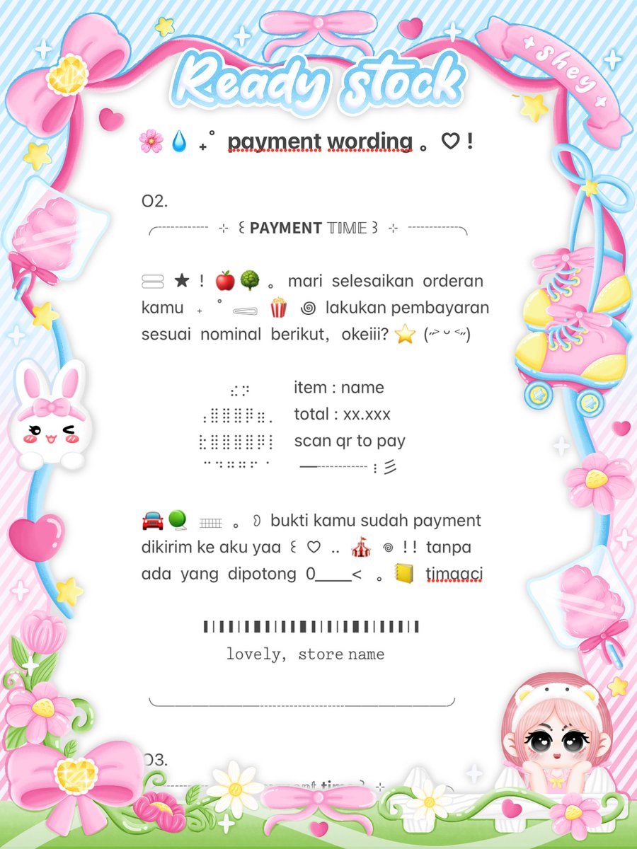 baemofn's tweet photo. 𐔌 🛼 . . help  rt，please? thank you  ˖ ˚ ‹𝟹

⌗ もしもし  🌸  ︿  ﹒ shey   brings   four
wording    ꒰   payment   ꒱    𓈄   🐰💧  𖦹   
dengan  𖠗  🎀 🍭  𓈃  ⊹  IDR. 6,OOO  ♡ 
⁝⁝ketuk dm / telegram aku 𓈈  ..  🥣

╰─ #bealanja ⊹ ꮺ https://t.co/TFqQtOPDav