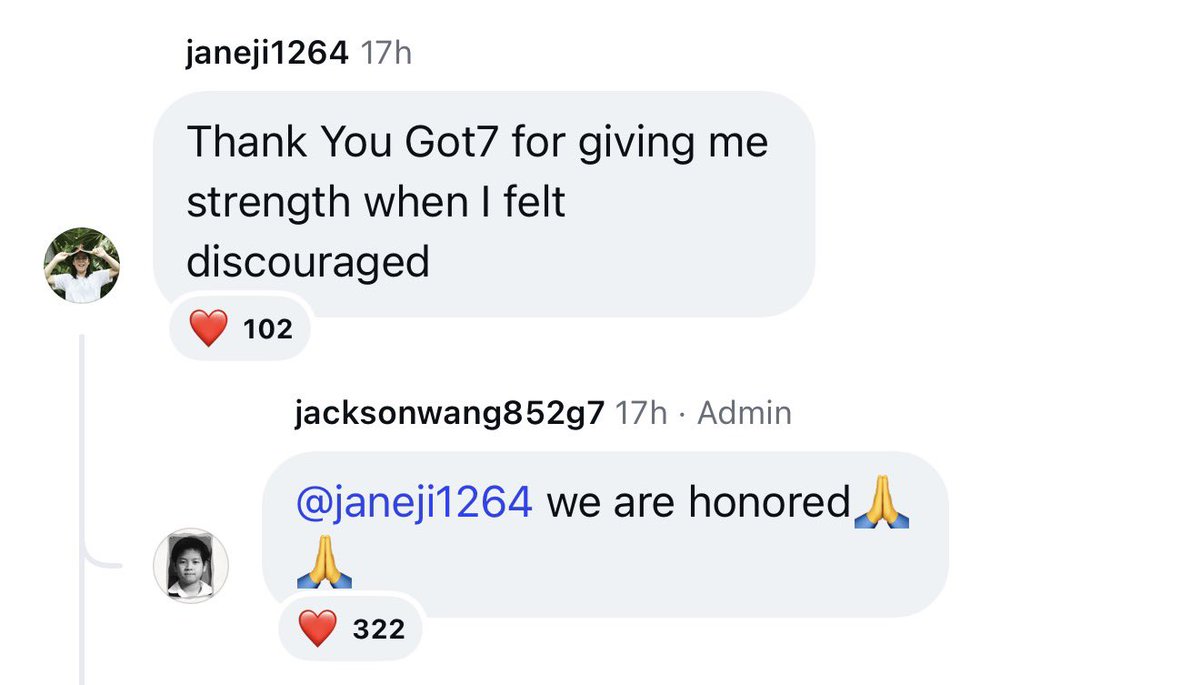 TongzTongz_'s tweet photo. อะไรแบบนี้มันอุ๋งอิ๋งในใจมาก🥹💚

: ขอบคุณ GOT7 ที่มอบกำลังใจให้ฉัน ในยามที่ฉันท้อแท้หมดกำลังใจ

JS : พวกเรารู้สึกเป็นเกียรติมากครับ 🙏🙏

#JacksonWang #GOT7
@JacksonWang852 https://t.co/hibtf2MwrN
