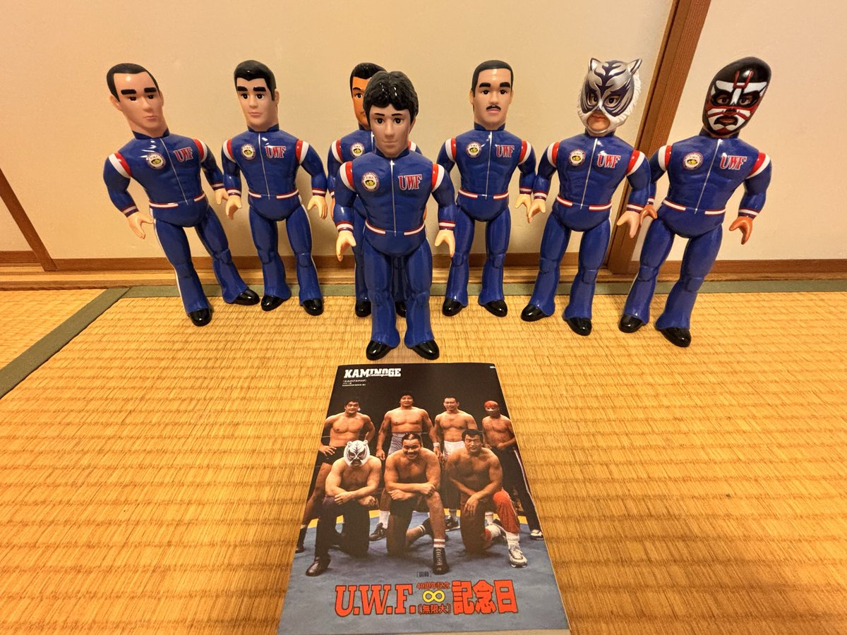 mosa0716's tweet photo. やっと全部並べられた😁😁😁
#UWF https://t.co/5RuO4r0xI6