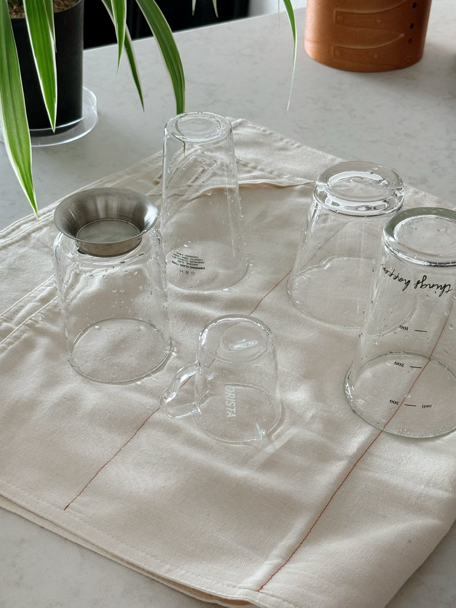MonetIntih1pbv's tweet photo. Provided |

The kitchen towels I use every day used to leave dust or residue behind, which was surprisingly bothersome. Ramshome cotton towels have a beautiful, understated texture and shed very little, making them ideal for neatly drying glassware https://t.co/3SofUa0rDH