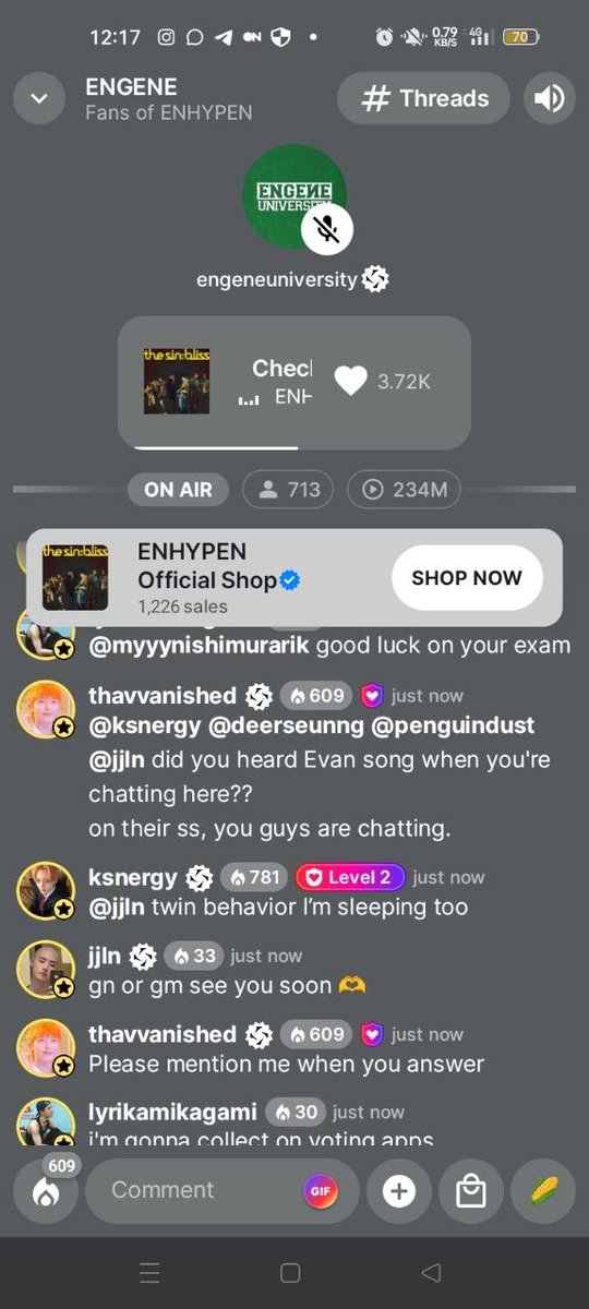 thavvysunny's tweet photo. I’ve mentioned all ppl who active on ur ss. None of them heard Evan song.
I also checked both of my acc stream overnight on EC. there’s no his song too.

Ppl jumping on the admin over this are clearly new to Stationhead 😭 
Old streamers know these glitches happen all the time... https://t.co/Key7JwanAu