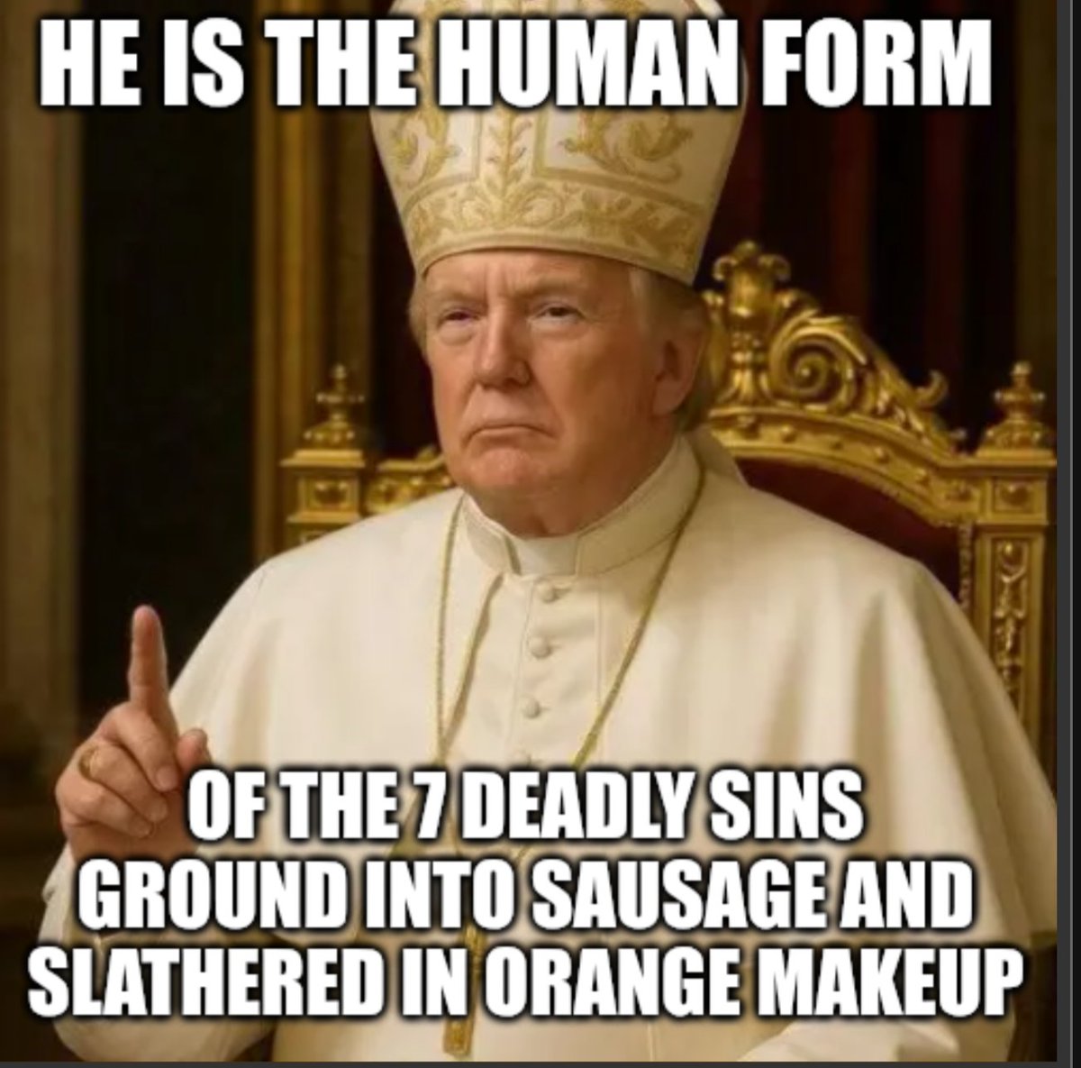 feel_the_zing's tweet photo. @magachrchpastr Christians, remember to worship your blasphemous false idol and say your loyalty pledge to him every morning https://t.co/nys9ZjXks6