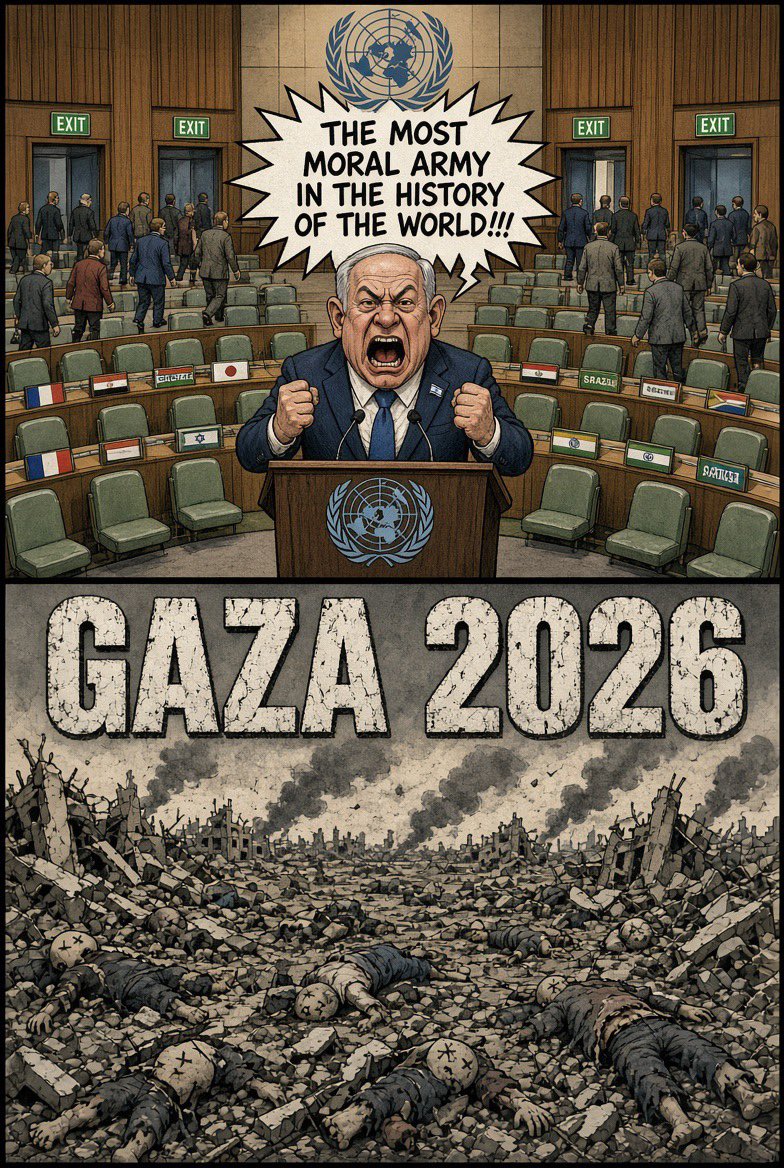 Allen_Revolts's tweet photo. Be honest. You’re one evil MF. @netanyahu https://t.co/B6Z9Cb9nEW