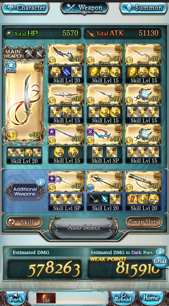 Auriisanerd's tweet photo. Futsu Primal nm250 in 11~mins.
This setup is on FA, but turn 1 you need to use all of fif skills, skill 3 onto Caesar. If you dont, It causes the run to either stall an additional 2+ minutes or entirely fail.

Skills used on manadiver are dispel, secret triad, dark haze.
#GBF https://t.co/8pChXxH2Ue