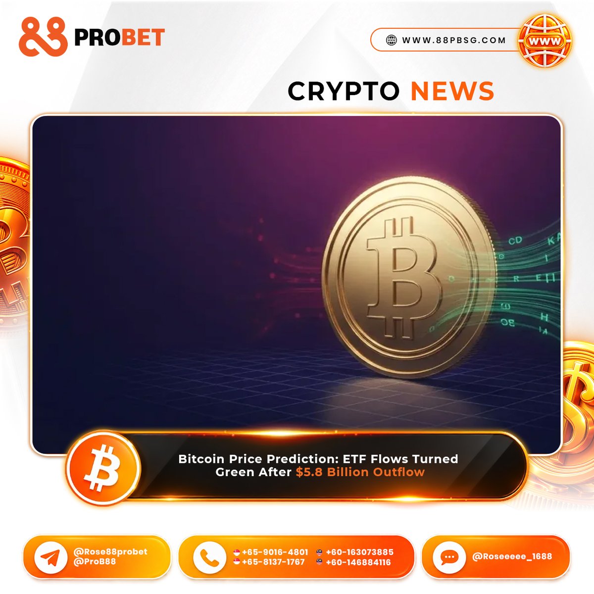 88pbupdates's tweet photo. ใ๐๐๐๐๐๐๐๐ใBitcoin Price Prediction: ETF Flows Turned Green After $5.8 Billion Outflow ๐
โถ๏ธ๐ฃ๐๐๐ฌ ๐ก๐ข๐ช! https://t.co/CzVW6W0NZz
#88prosports #88probett #ProB88 https://t.co/PgcMSJf9M3