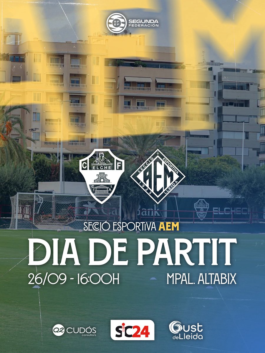 SEAEM_1925's tweet photo. 𝐃𝐈𝐀 𝐃𝐄 𝐏𝐀𝐑𝐓𝐈𝐓

🆚 Elche CF
🏟️ Mpal. Altabix
⏰ 16h

📺 YT Elche CF https://t.co/hJS2jirJmo