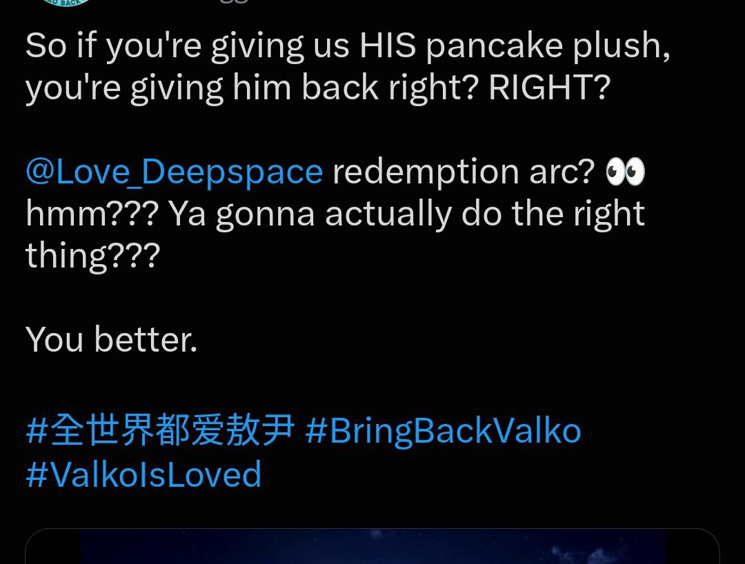 Nanahira_Rina's tweet photo. "PPG u will bring him back right? Ur releasing his pancake plushie 🥹" Bro if the family of the deceased sells their belongings in an estate sale, does that mean the deceased will come back to life?  #BringBackValko #NoValkoNoMoney #PapergamesRuinsCNGaming https://t.co/cGUSytt3Pv