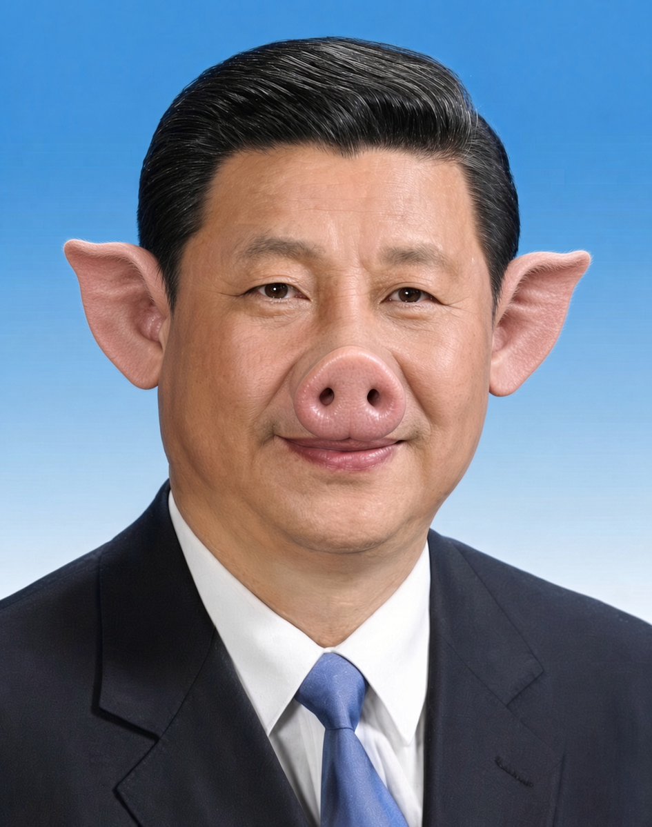 TReverie's tweet photo. 为什么习猪头要在自己的官方照片里面奸笑？ https://t.co/2ojjuwbMPg