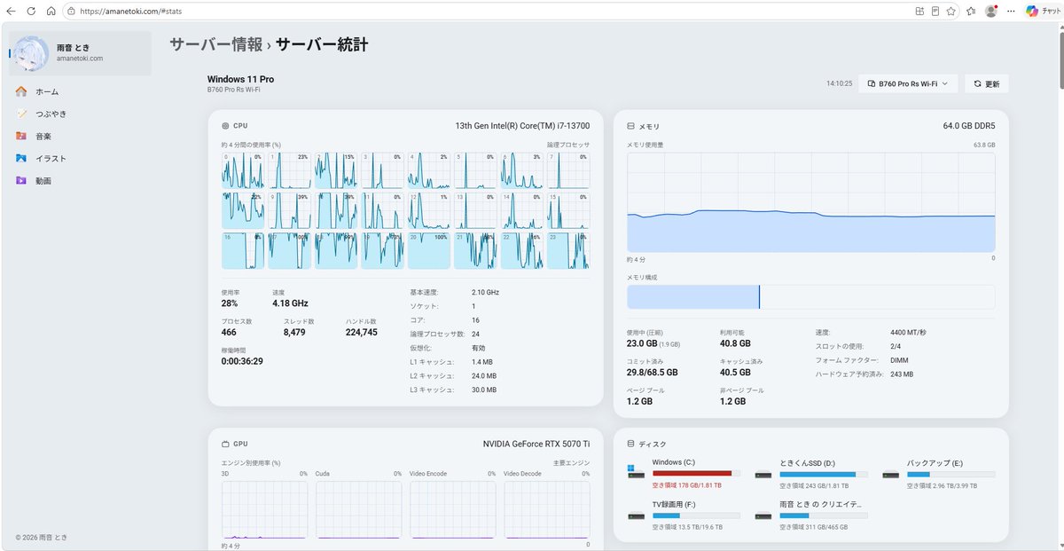 amanetoki7's tweet photo. わたしのホームページhttps://t.co/8VN2nAZHPCは、
ぜったいにWindowsからみたほうがいい（少なくともいまは） https://t.co/1tvaPF1a8P