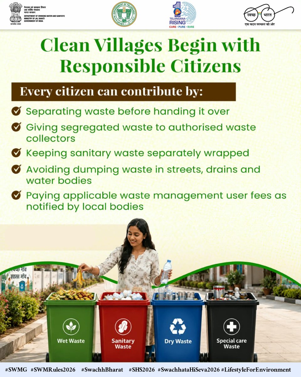 SWglrural's tweet photo. #SwachhBharath #SBMG #SWMRules2026 #LifeStyleForEnvironment 
#MissionLiFE #SBMG #JJM #SWMRules2026 #WED2026 #swachbharath 
@MoJS
 PMOIndia 
@TSSBMG
@MoRD_GoI
@TSSBMG
@SwachhBharatGov
@SwachhBharat
@MoHUA_India 
@MoJSDDWS https://t.co/fR1OMrMeKD