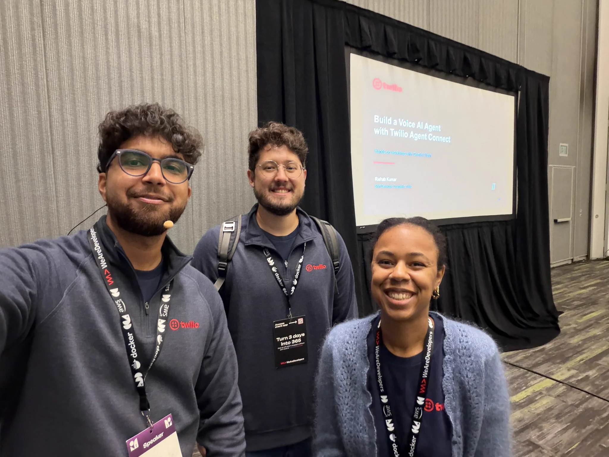 Me with my colleagues at WeAreDevs