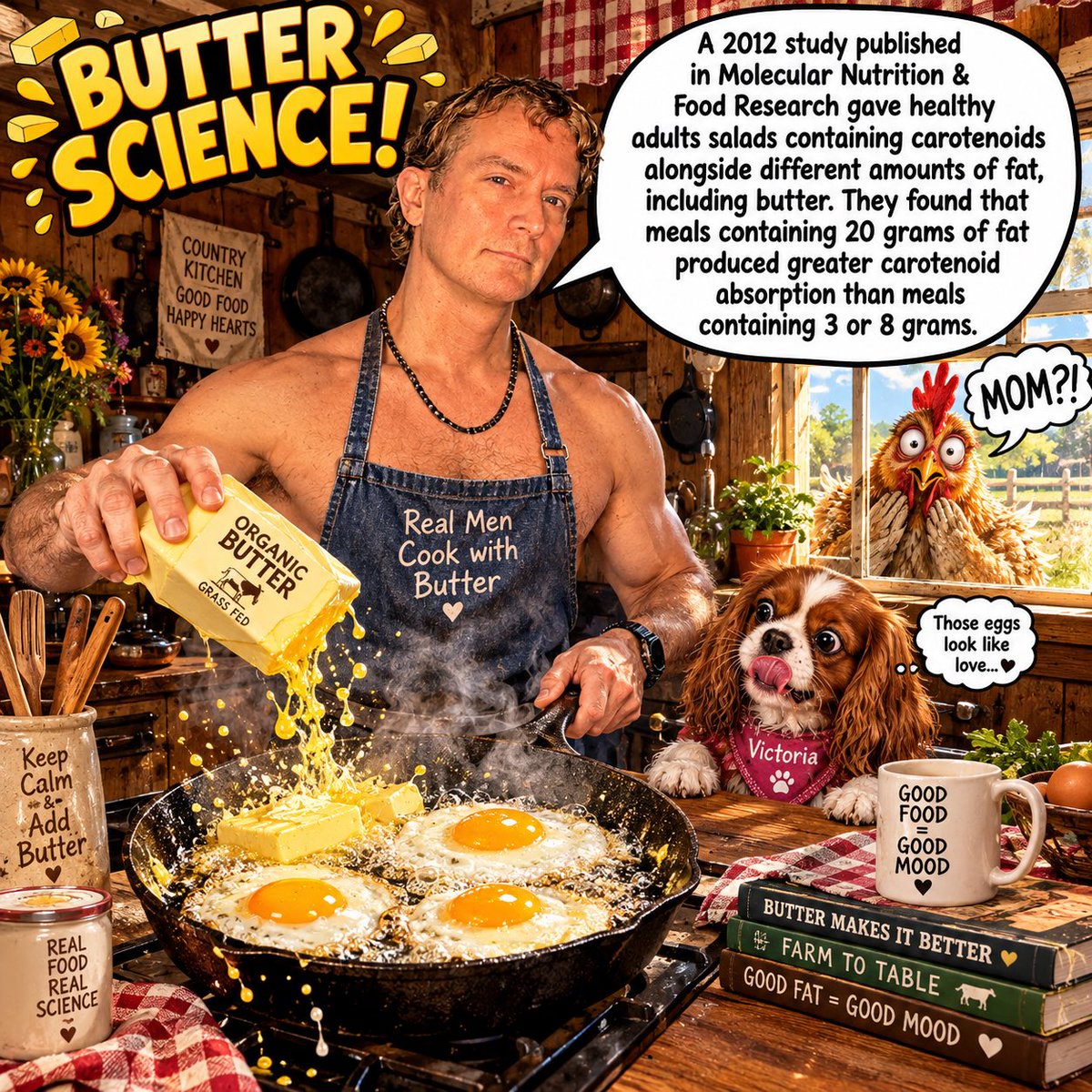 jamesbrummett78's tweet photo. more butter = infinitely healthier.โBut it does mean that dietary fat has a legitimate scientific role helping
Science says fat can help. My skillet says, โAND DONโT BE CHEAP WITH THE BUTTER.โ ๐
#NutritionScience #EggNutrition #HealthyEating #FoodScience #ProteinAndNutrition https://t.co/SzvZ2H2Ejy