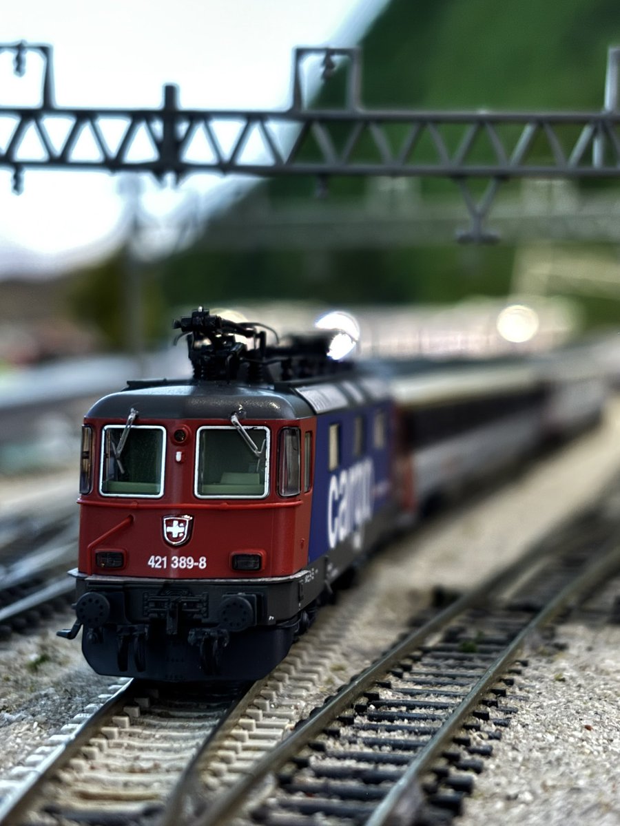 HIIRAGI485's tweet photo. 今日は #レイアウトスタジオ天の川 （@nagi_ntrain ）にてスイスと東北を走らせて来ました♪ https://t.co/Obx1zLEYPM