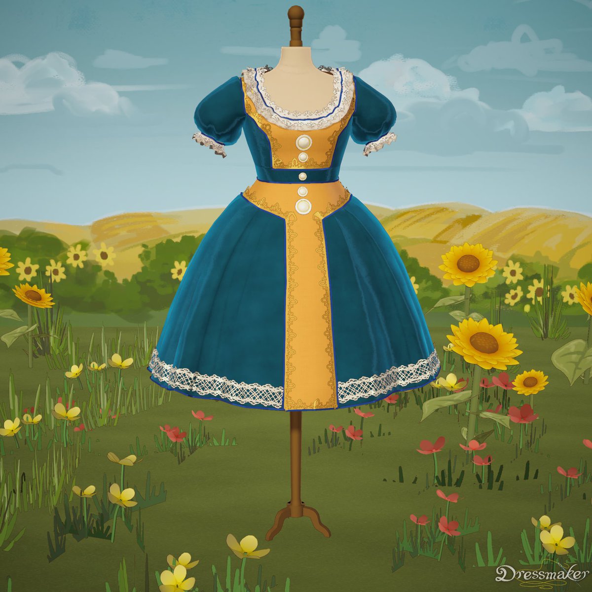 zologog_'s tweet photo. struggled with ideas tonight!! #dressmaker middle reminds me of fallout tho https://t.co/zxyekIddik