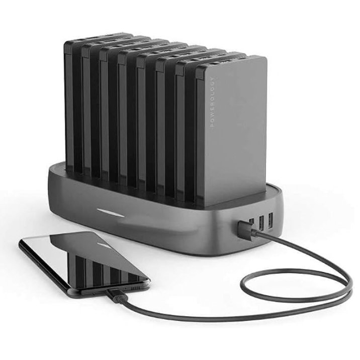 DitCompany's tweet photo. Powerology 8 in 1 Power Bank Station 8000mAh With Built-in Cable, Portable Power Bank and 1 Rapid Recharging Station Compatible with iPhone Devices, Android Devices, Type C Charging Ports 
#Electronics #Mobile #Phones #Communication #Accessories #Chargers #Portable #Power #Banks https://t.co/9XnKbuwqzc
