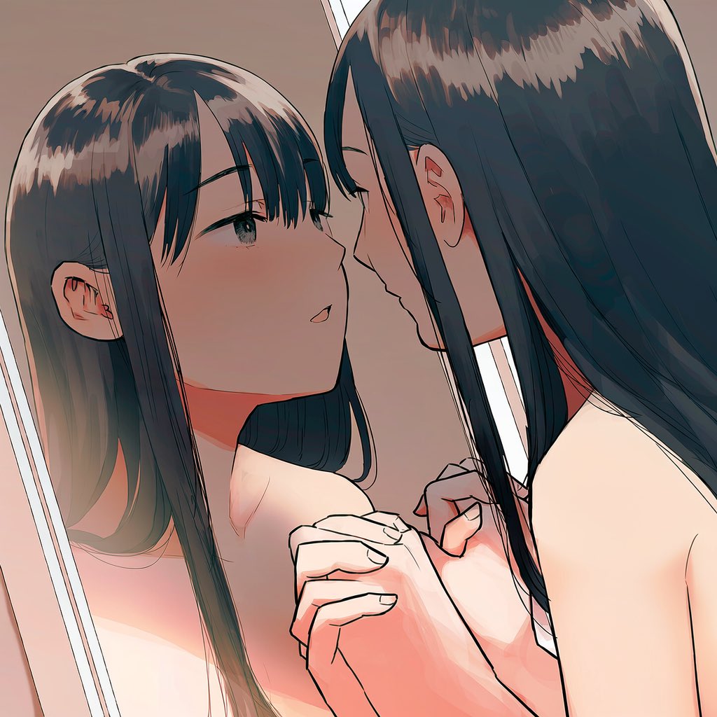 AnotherHerself's tweet photo. たまに、鏡の中の自分と干渉できる日がある
#selfcest #同一CP https://t.co/aayi8YlOwa